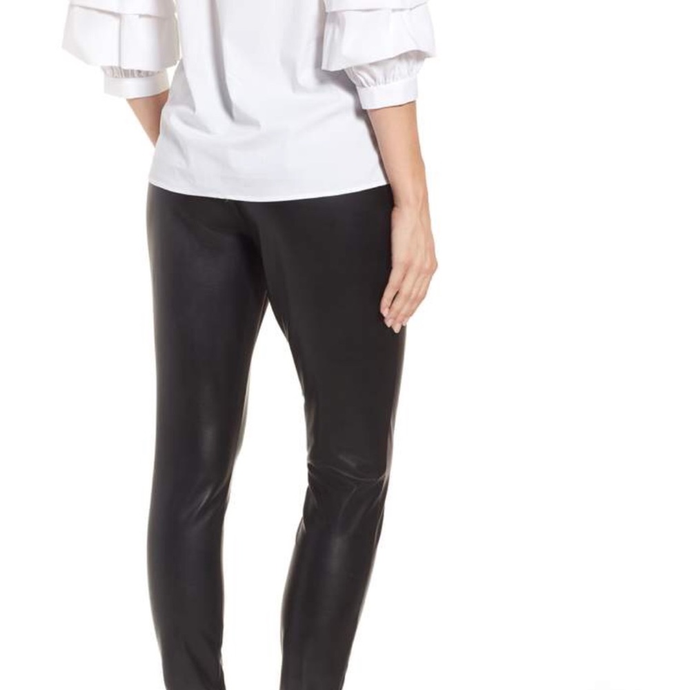 High Waist Faux Leather Leggings Leith - Picture 3 of 7